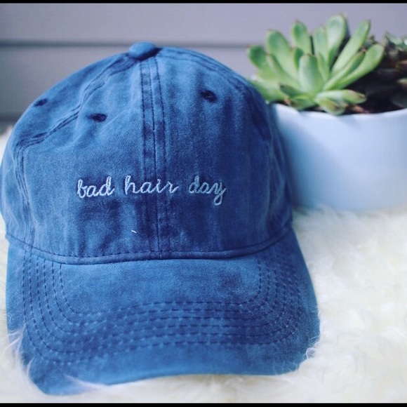 Accessories - 🌟 Bad Hair Day' Blue Baseball Cap